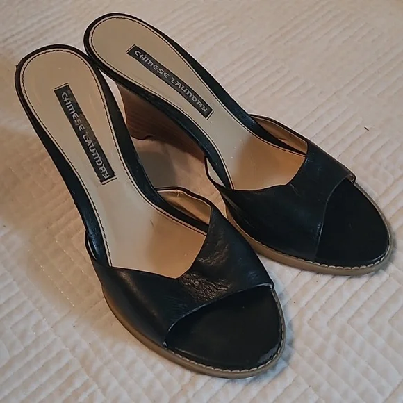Chinese Laundry Shoes Chinese Laundry Baliza Mule Heels Black Womens Size Poshmark